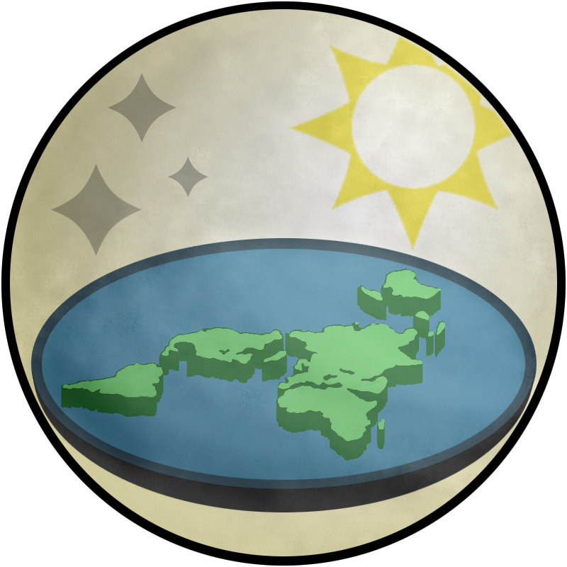 "Flat Earth Society logo"